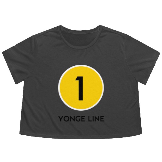 Yonge Street Subway Line Flowy Cropped Tees