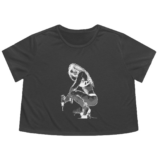 sexy worker girl bohrmaschine frau 2reborn Flowy Cropped Tees