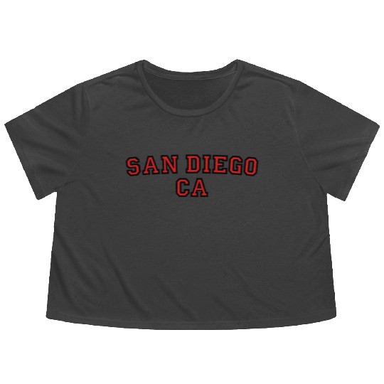 San Diego CA Flowy Cropped Tees