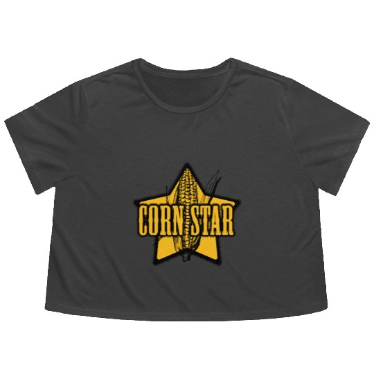 CORN STAR Farmer Flowy Cropped Tees
