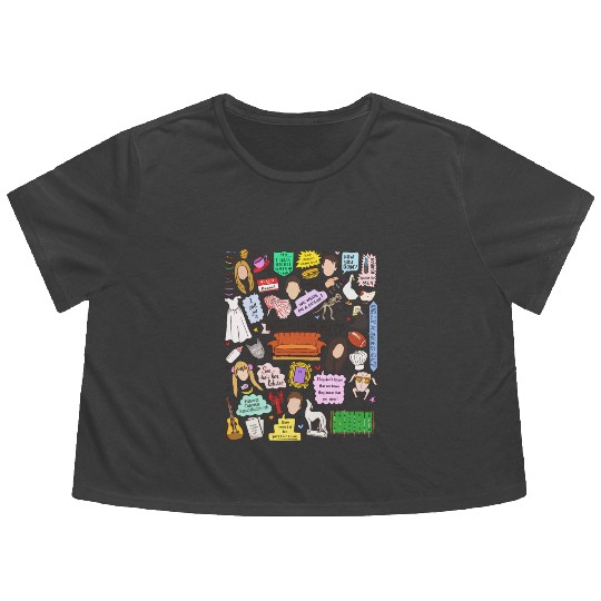 Friends Show Flowy Cropped Tees