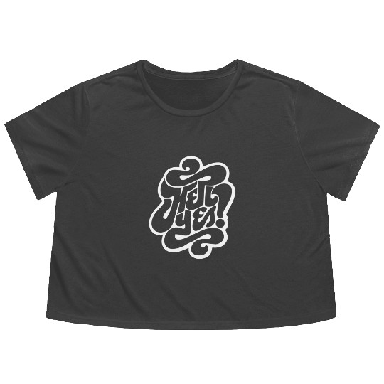 Hey Yes Flowy Cropped Tees
