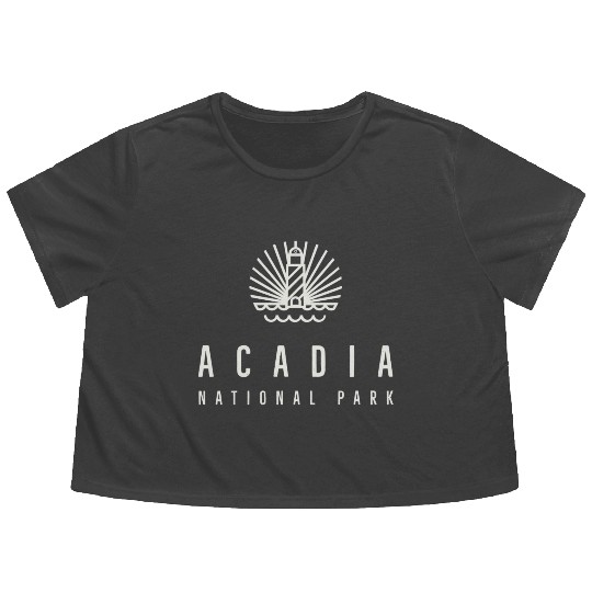 Acadia National Park Flowy Cropped Tees