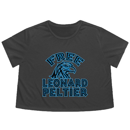FREE LEONARD PELTIER eagle natives YStone Flowy Cropped Tees