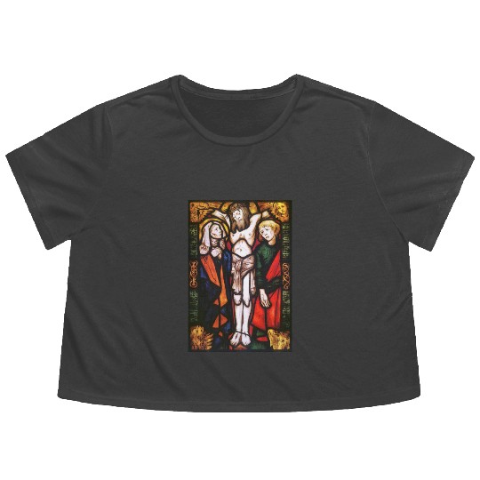 Scenes from the life of the Virgin Mary Flowy Cropped Tees
