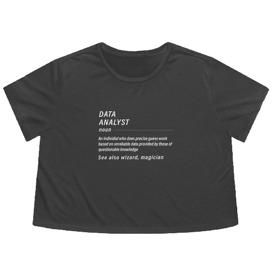 Funny Data Flowy Cropped Tees for Data Analysts Gift Men