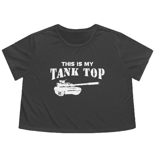 Military Army Tank Pilot - This is my Flowy Cropped Tees