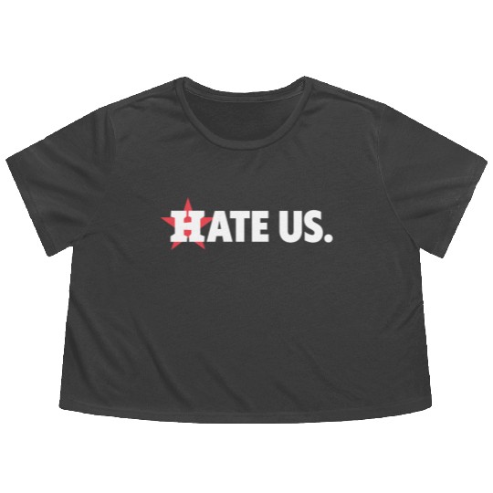 Houston Astros Hate Us Flowy Cropped Tees