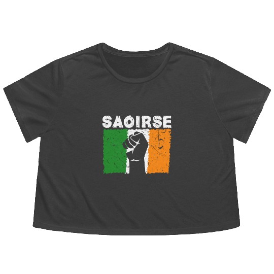 Saoirse Irish Republican Conservative Capitalist I Flowy Cropped Tees