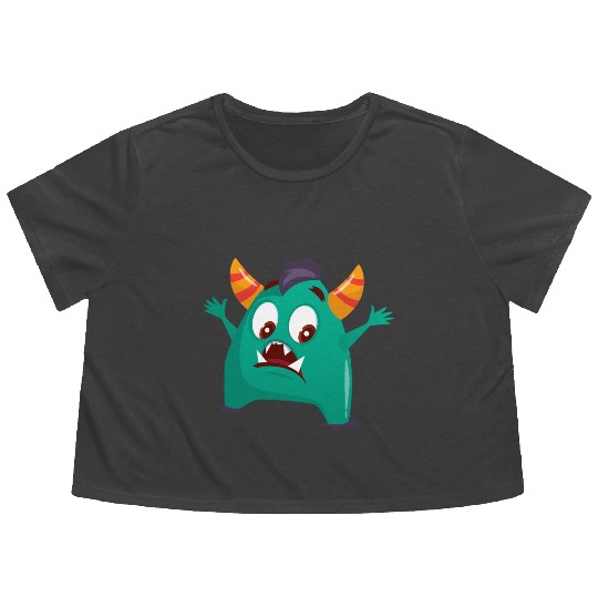 happy angry surprises BARON Flowy Cropped Tees