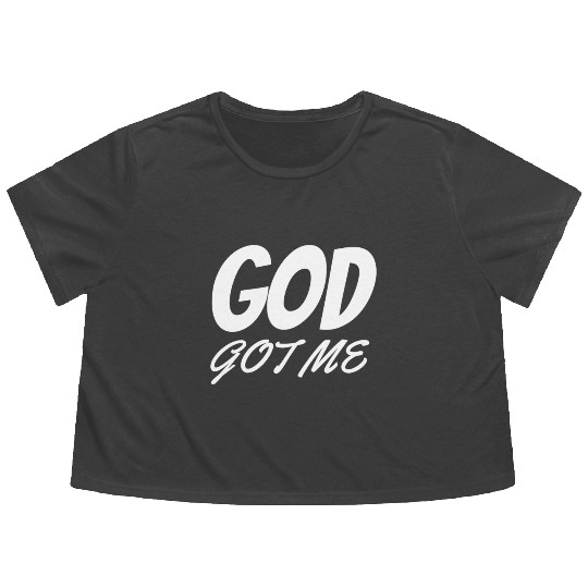 God Got Me - Christian Flowy Cropped Tees