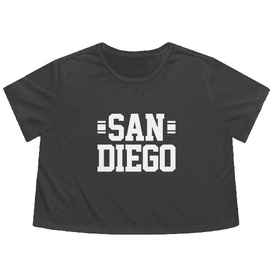 San Diego Flowy Cropped Tees