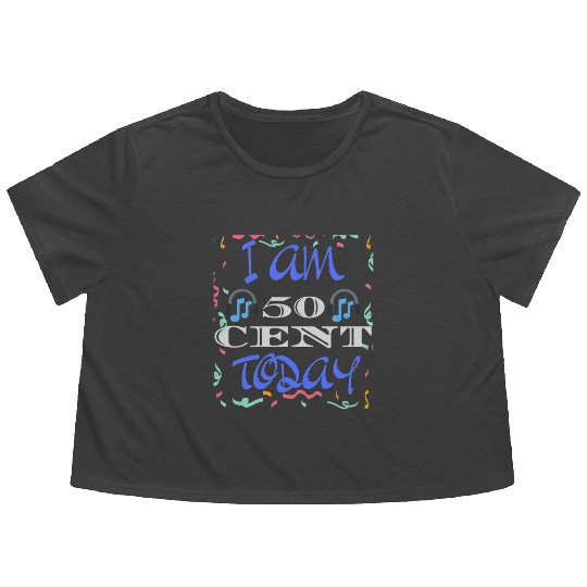 Rosie Riveter 50th Birthday Flowy Cropped Tees