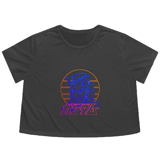 gundam rx 78 Flowy Cropped Tees