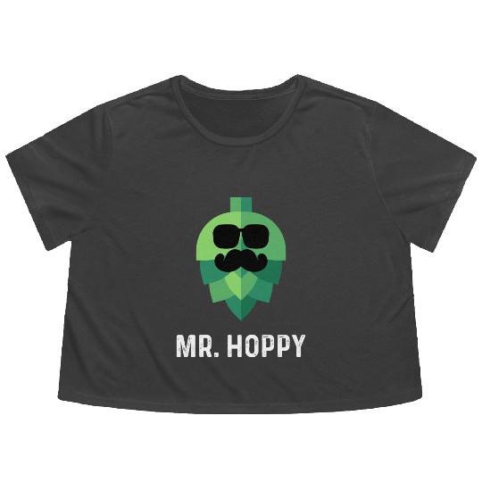 Mr. Hoppy - Beer Flowy Cropped Tees