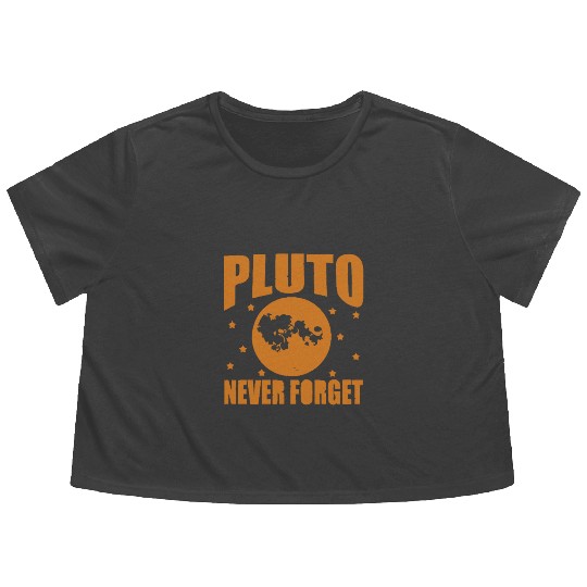 Pluto Never Forget Flowy Cropped Tees