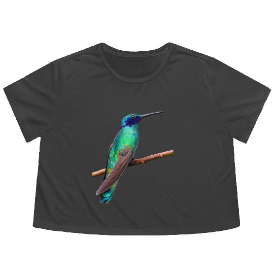 Hummingbird Flowy Cropped Tees