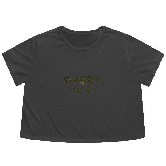 Daddy To Be Flowy Cropped Tees