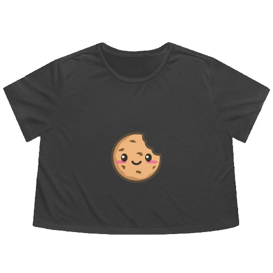 Chocolate Chip Cookies Flowy Cropped Tees