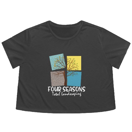 FOUR SEASONS TOTAL LANDSCAPING Flowy Cropped Tees