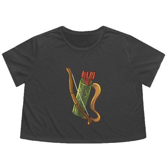 Robin Hood Arrowand Quiver Flowy Cropped Tees