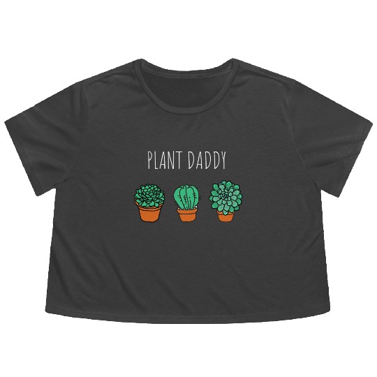 Plant Daddy Gardener Flowy Cropped Tees