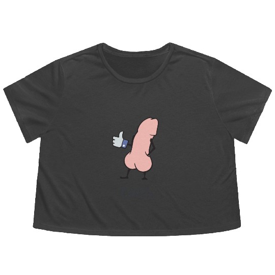 Eddie Funky Dick Gives You Like Flowy Cropped Tees