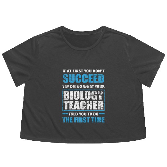 Biology Teacher Flowy Cropped Tees