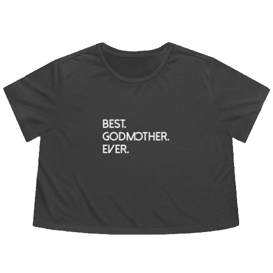 God Mother Ever Lover Happy Flowy Cropped Tees