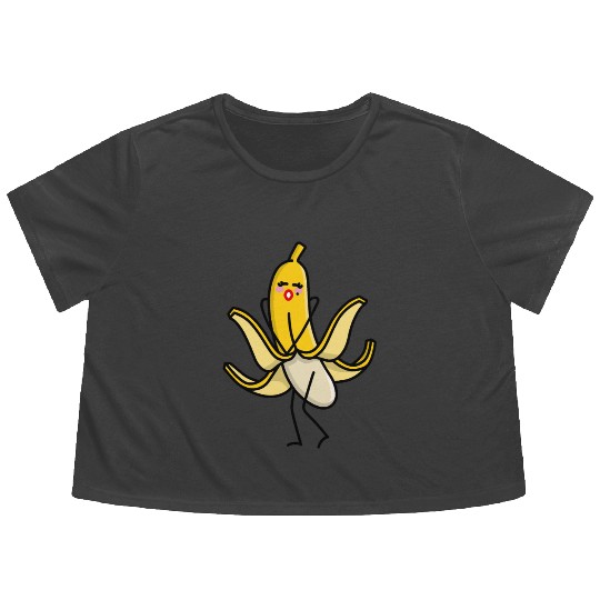 Marilyn, Monroe sexy banana blowing skirt up pun Flowy Cropped Tees