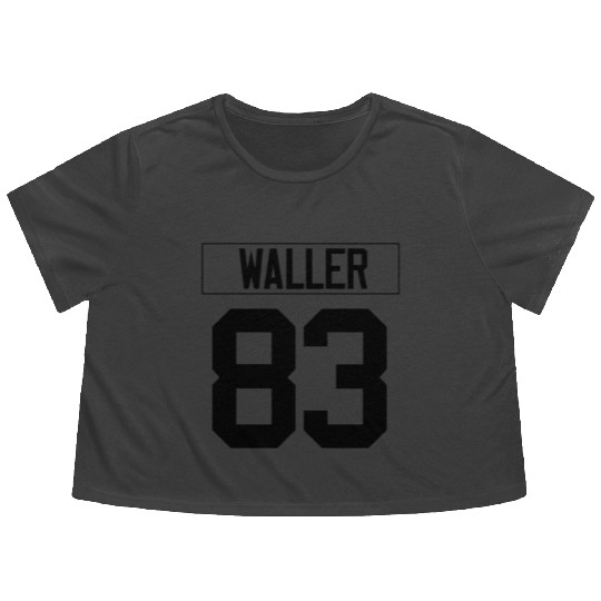 Just Waller 83 Raiders Flowy Cropped Tees
