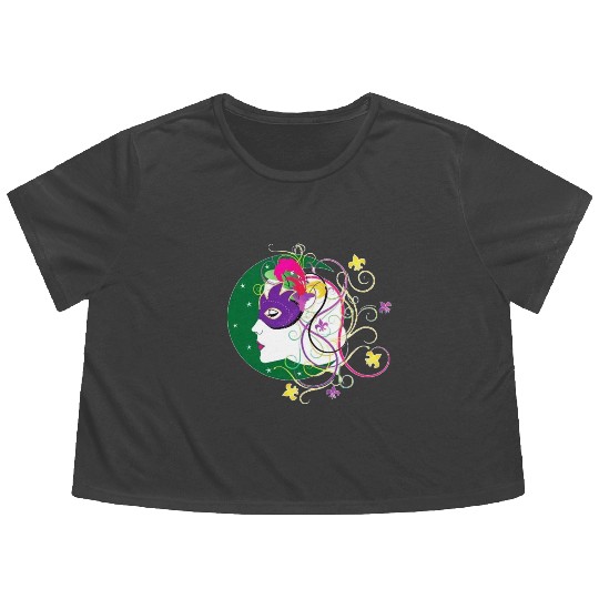 krewe of Nyx - Mardi Gras New Orleans Carnaval Flowy Cropped Tees