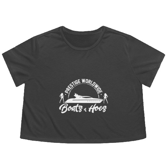 boats and hoes step brothers Flowy Cropped Tees