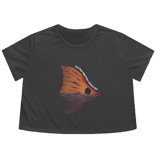 Tailing Redfish Addicted Flowy Cropped Tees