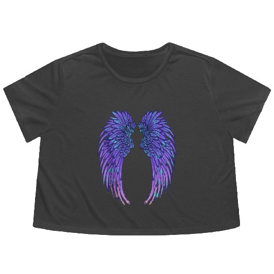 Angel Wings Eagle Wings Broken Wings Wild Wings On Flowy Cropped Tees