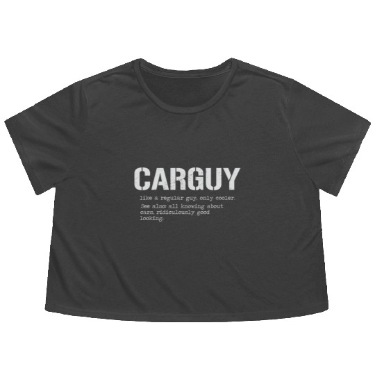 Car Guy Flowy Cropped Tees