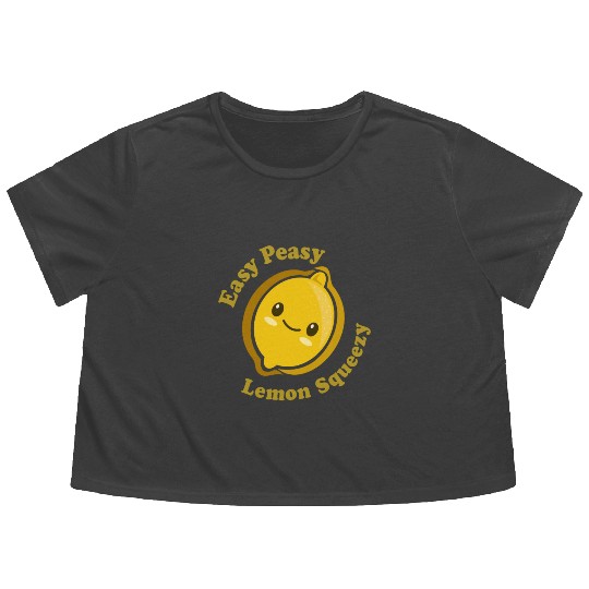 Easy Peasy Lemon Squeezy Flowy Cropped Tees
