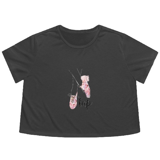 Tap Dance Gifts Tap Dancing Lover Dance Teacher Flowy Cropped Tees