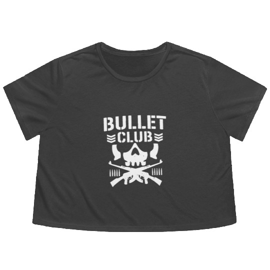 bullet club Flowy Cropped Tees