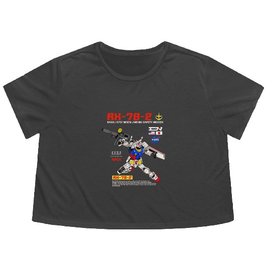 Rx-78-2 Gundam Flowy Cropped Tees