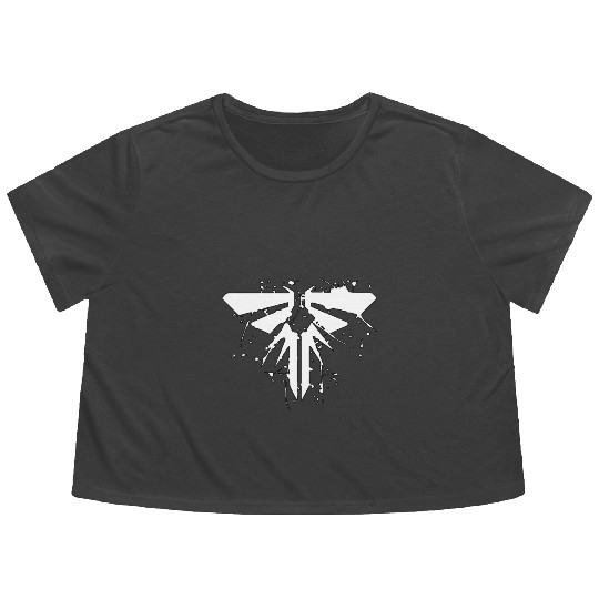 the last of us fireflies ellie joel abby Flowy Cropped Tees