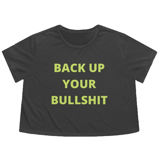 eddie hall back up your bull Flowy Cropped Tees