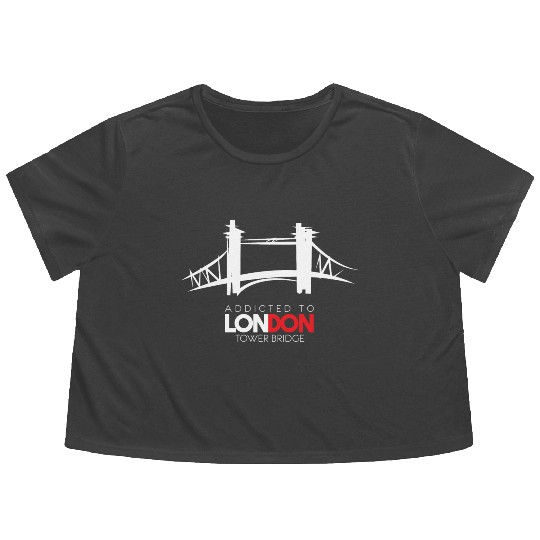 London Tower Bridge Flowy Cropped Tees