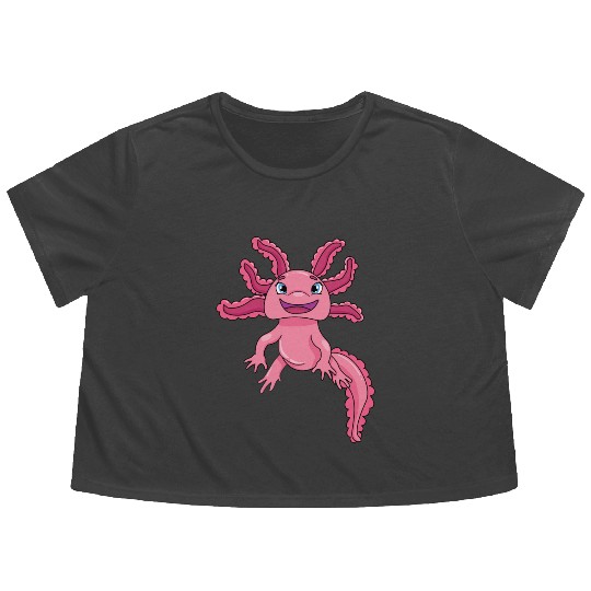Axolotl Flowy Cropped Tees