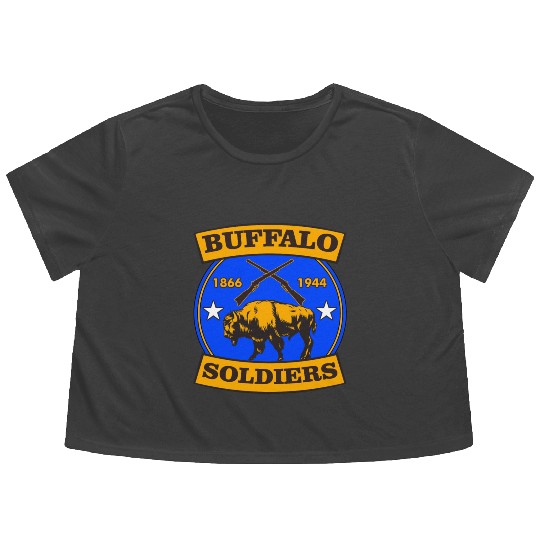 BUFFALO SOLDIERS Flowy Cropped Tees