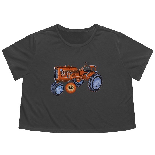 Allis Chalmers Tractor USA Flowy Cropped Tees
