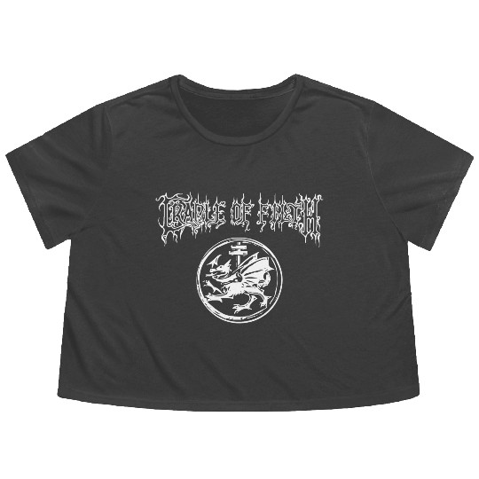 cradle of filth Flowy Cropped Tees