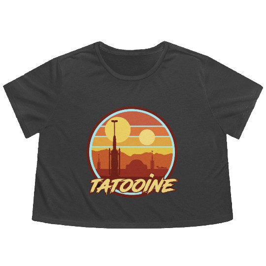 TATOOINE HOLIDAY Flowy Cropped Tees