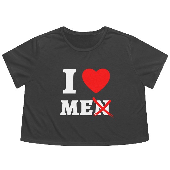 I Love Me Flowy Cropped Tees