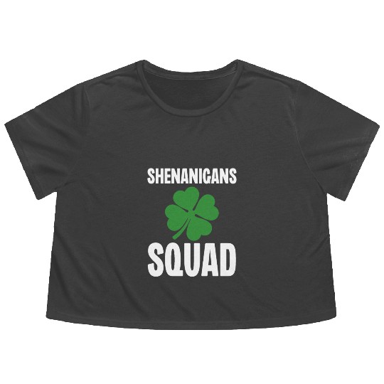 Shenanigans Squad Flowy Cropped Tees